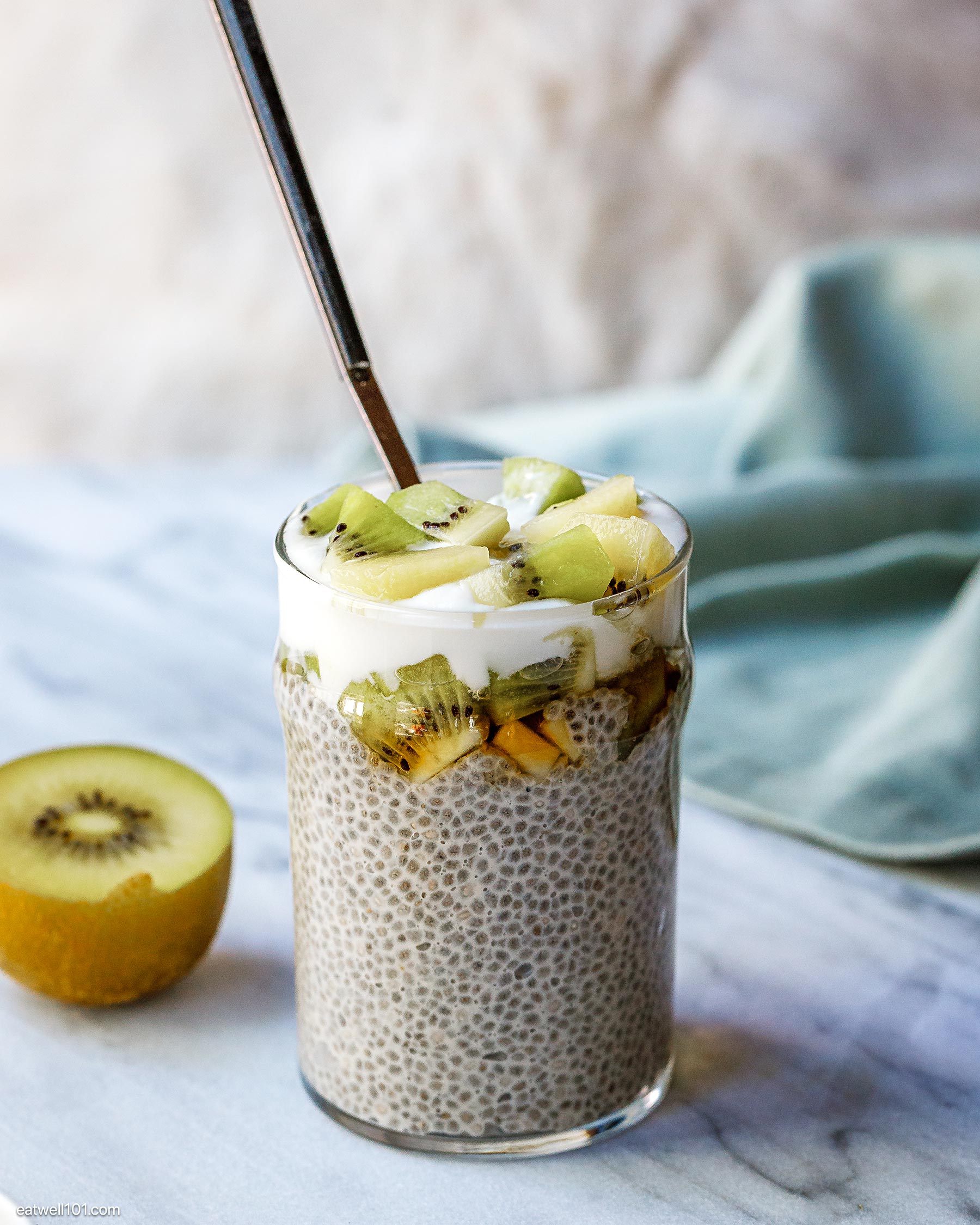 Kiwi and Chia Seed Pudding