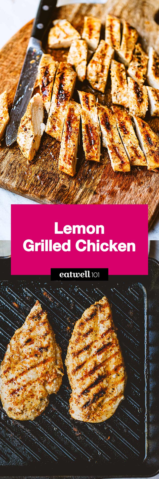 Lemon Grilled Chicken - #chicken #recipe #eatwell101 - Lemon grilled chicken breast are so flavorful and easy to make! Try them in your salads, rice bowls, sandwiches, or even tacos!