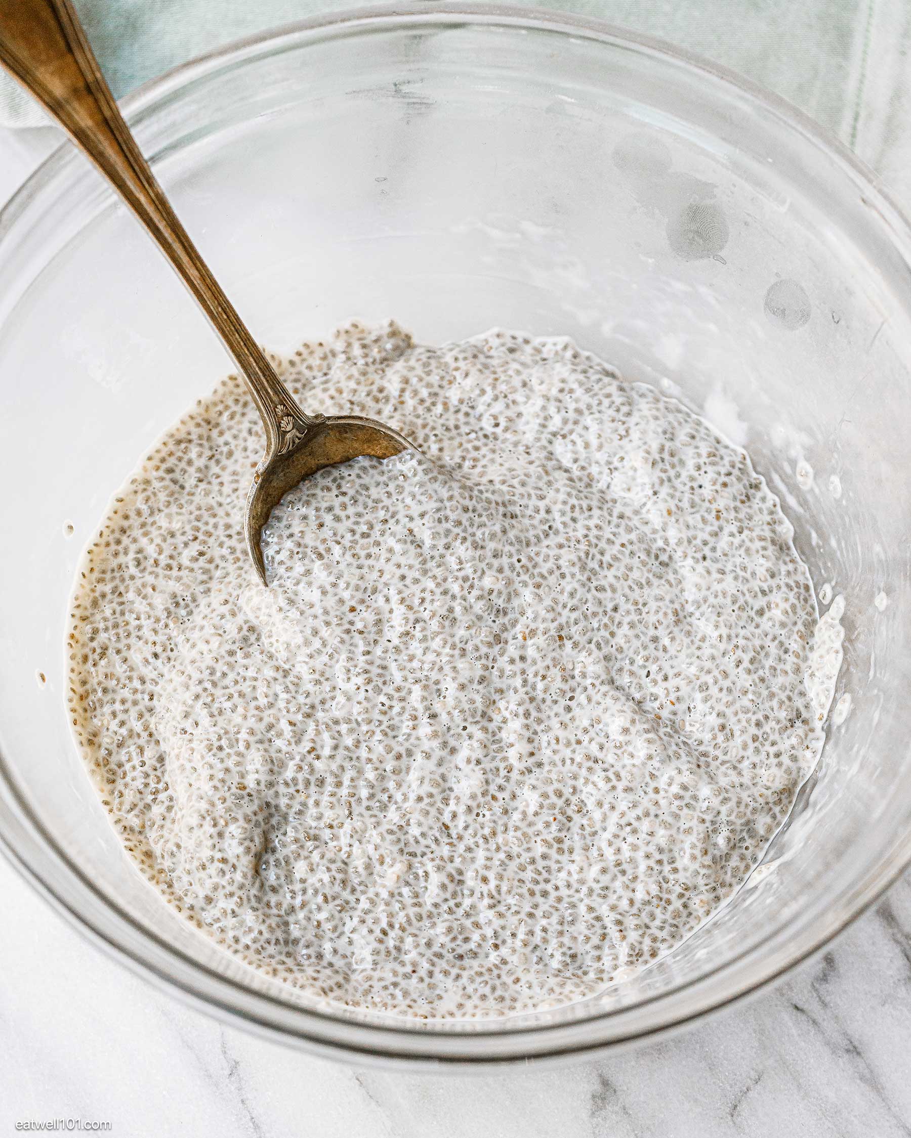 chia pudding mixture