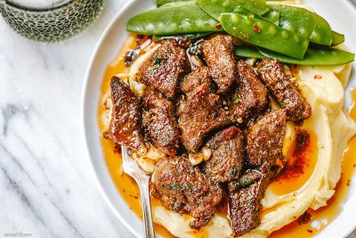 steak bites and mashed potatoes recipe 1