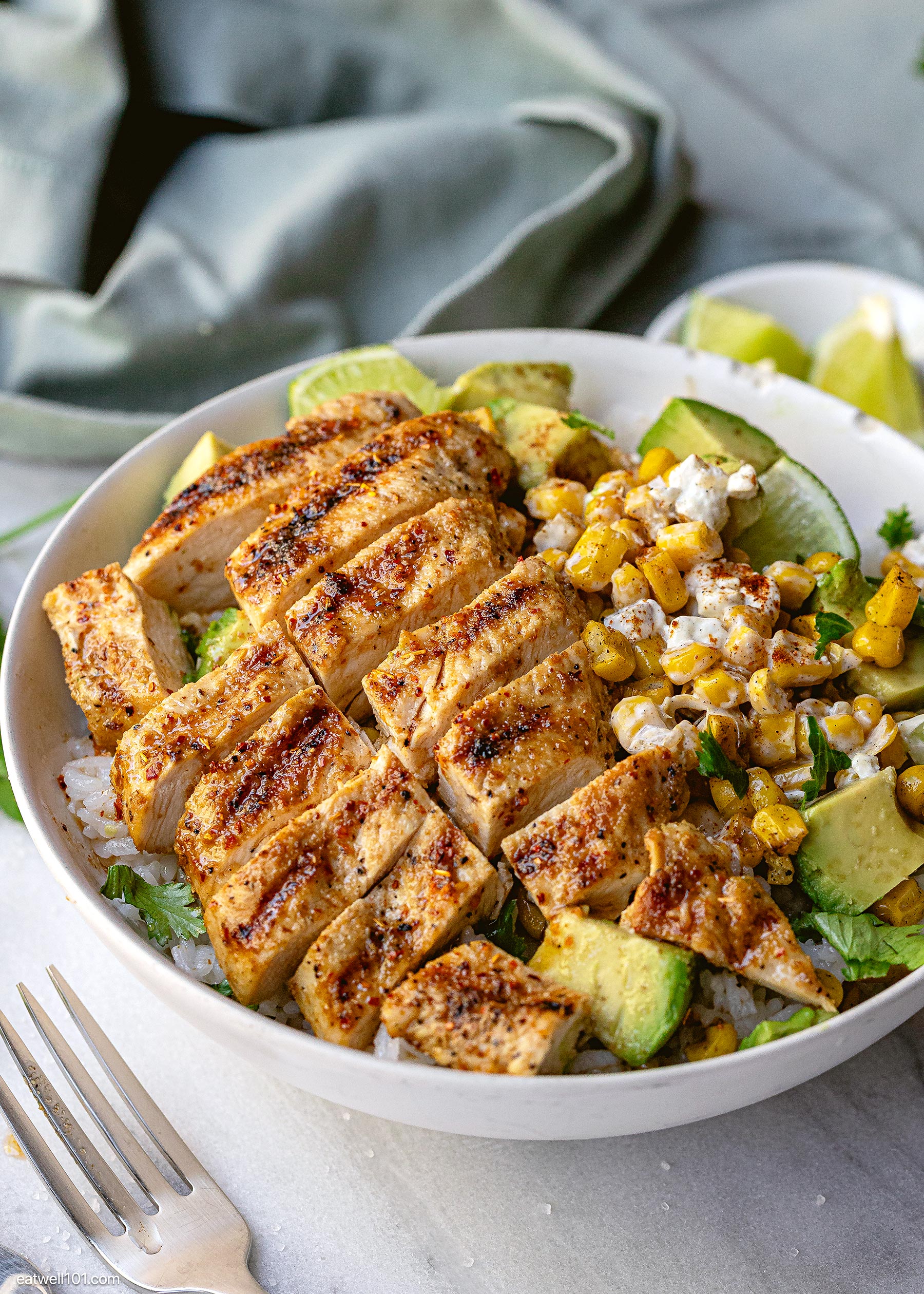 street corn chicken rice bowl recipe