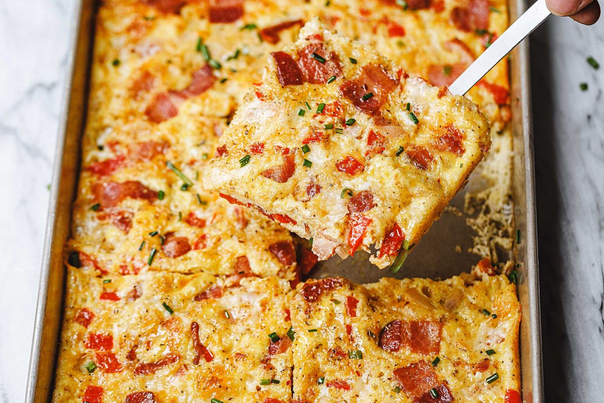 Cheesy Bacon Frittata