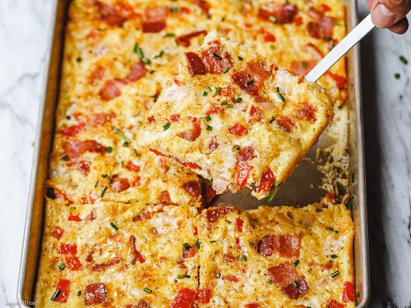 Cheesy Bacon Frittata recipe