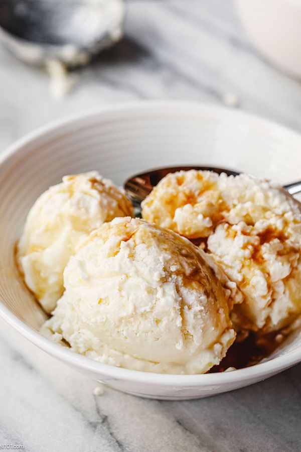 Cottage Cheese Sorbet - #recipe by #eatwell101 - https://www.eatwell101.com/cottage-cheese-sorbet-recipe