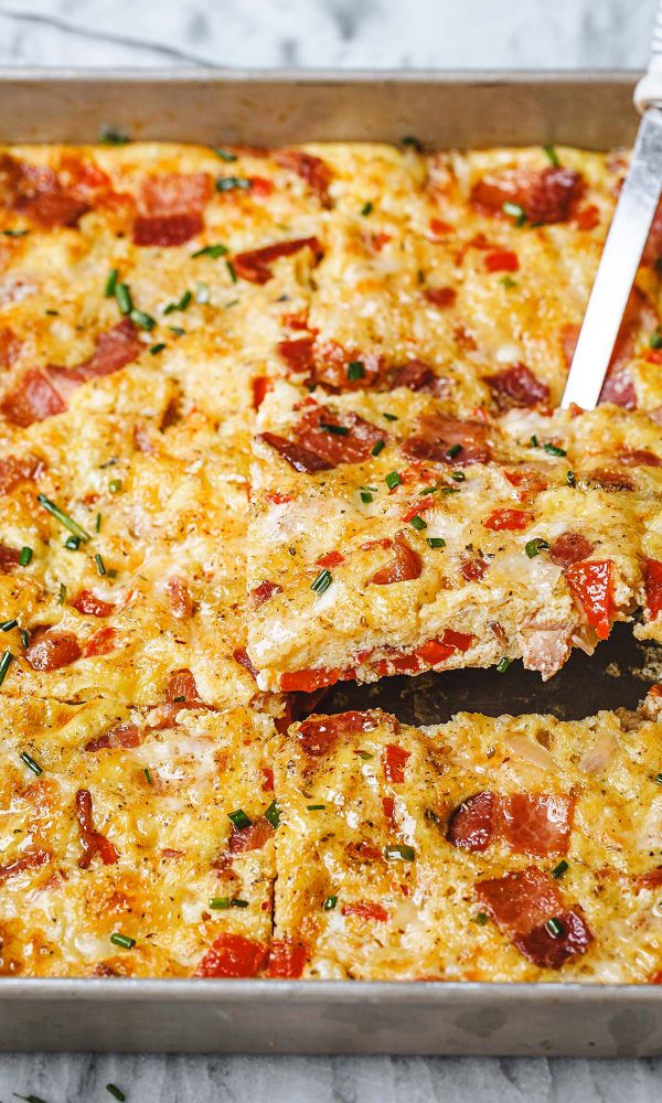 Cheesy Bacon Frittata