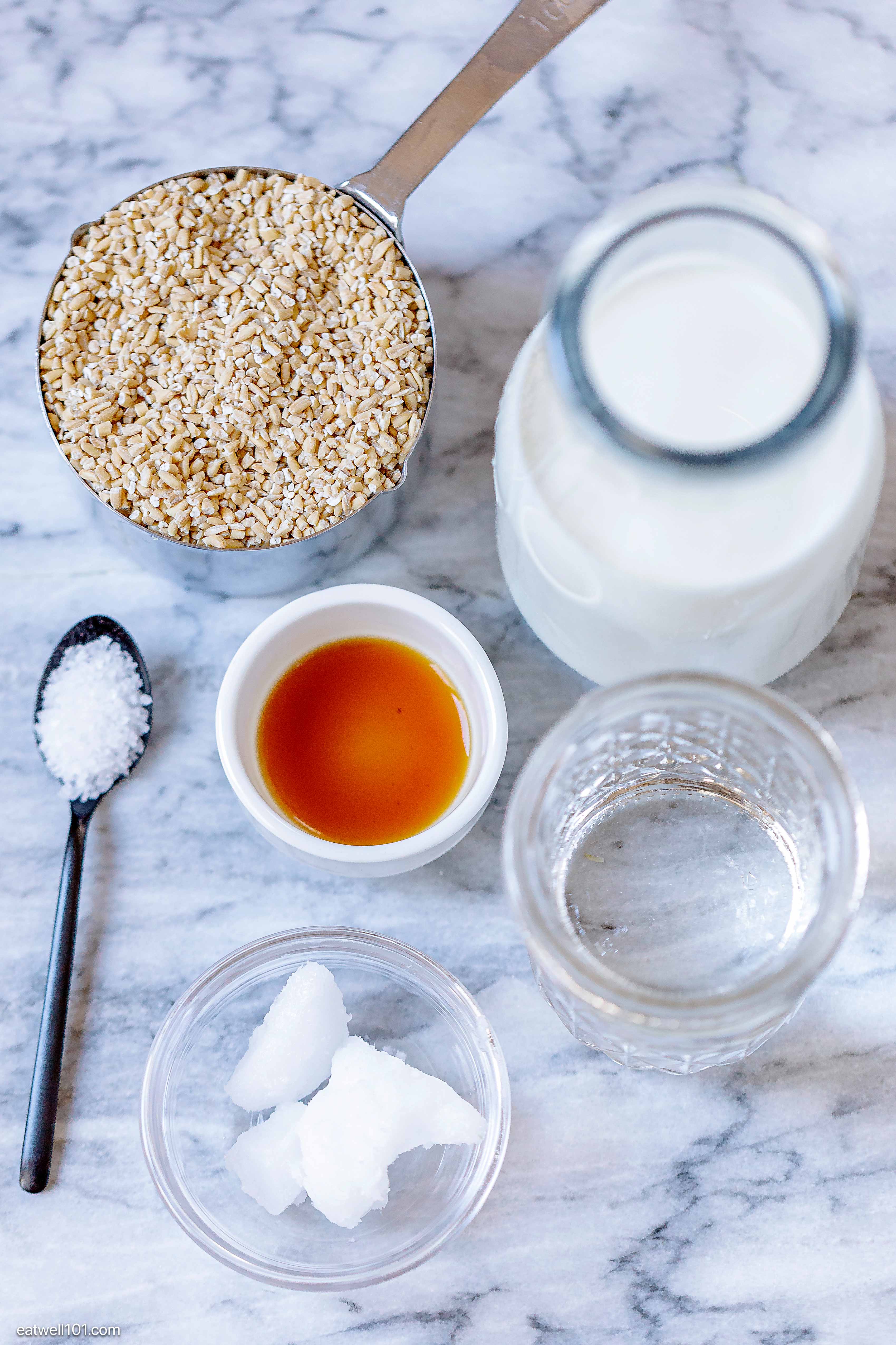 ingredients for steel cut oats in the instant pot