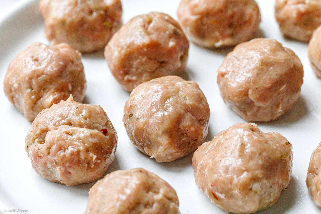 raw turkey-ricotta meatballs