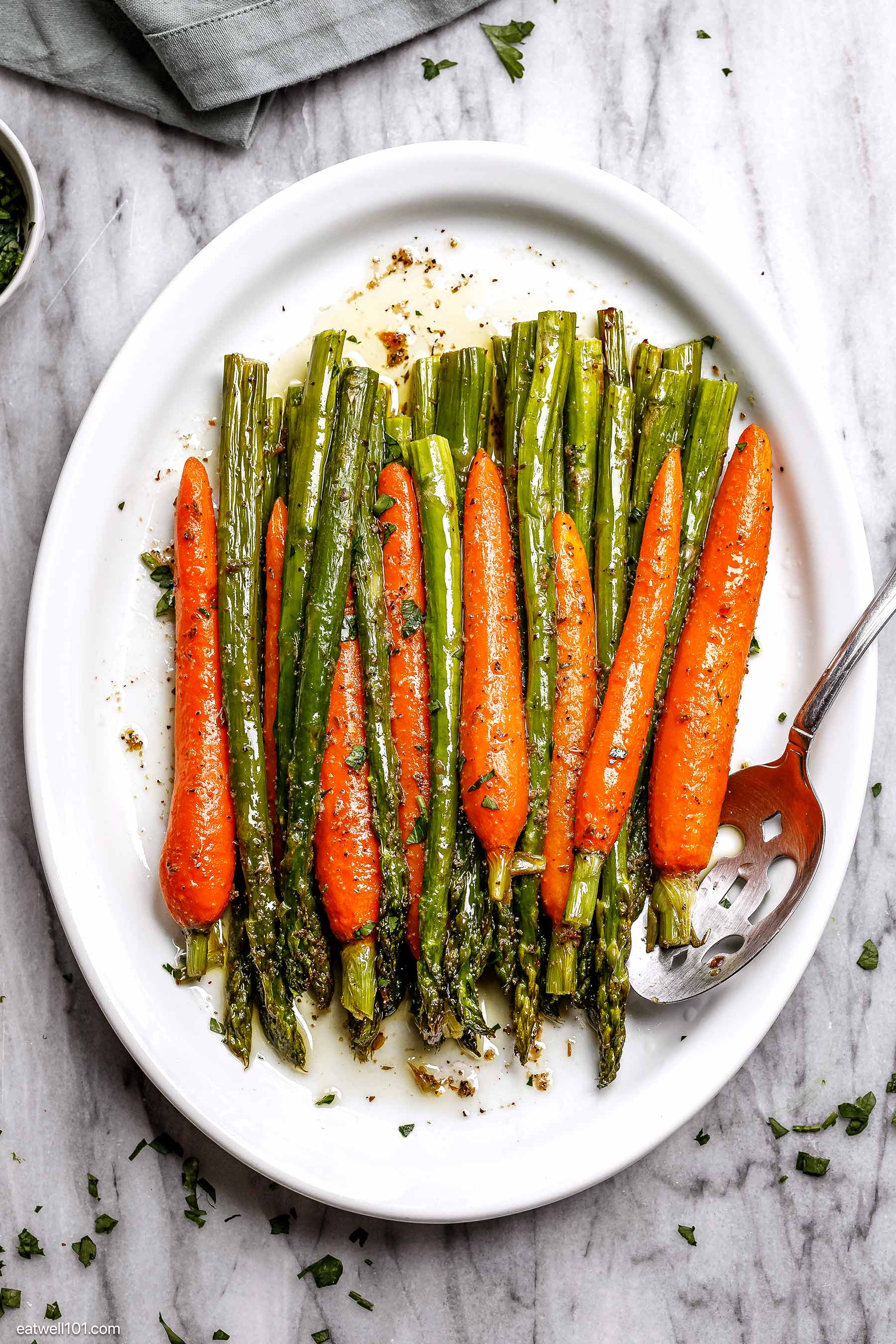 carrot and asparagus side
