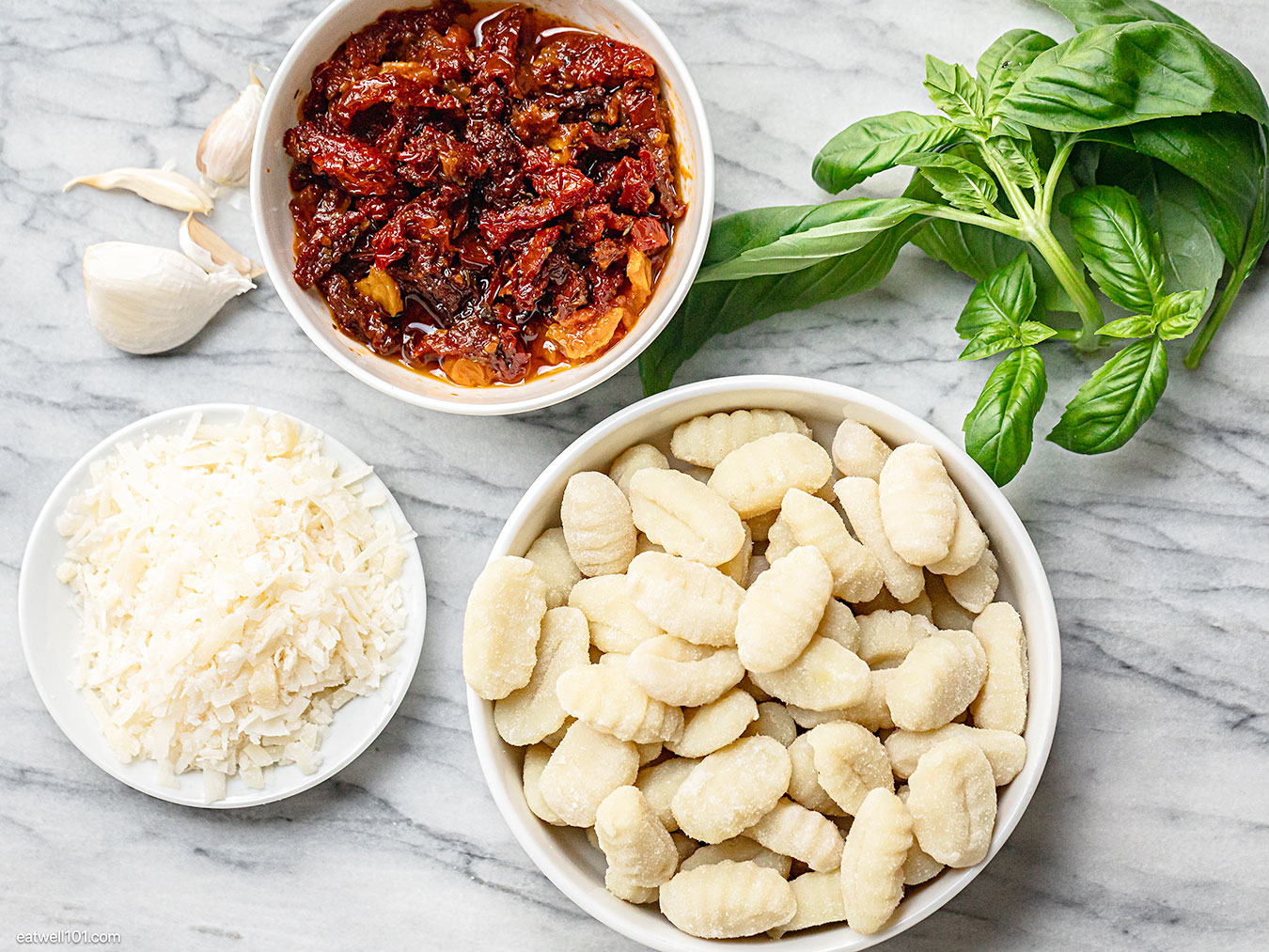 ingredients for the gnocchi recipe
