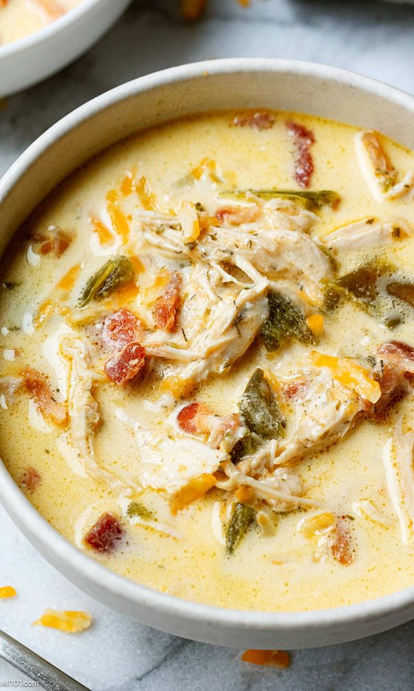 Slow Cooker Jalapeño Popper Chicken Soup