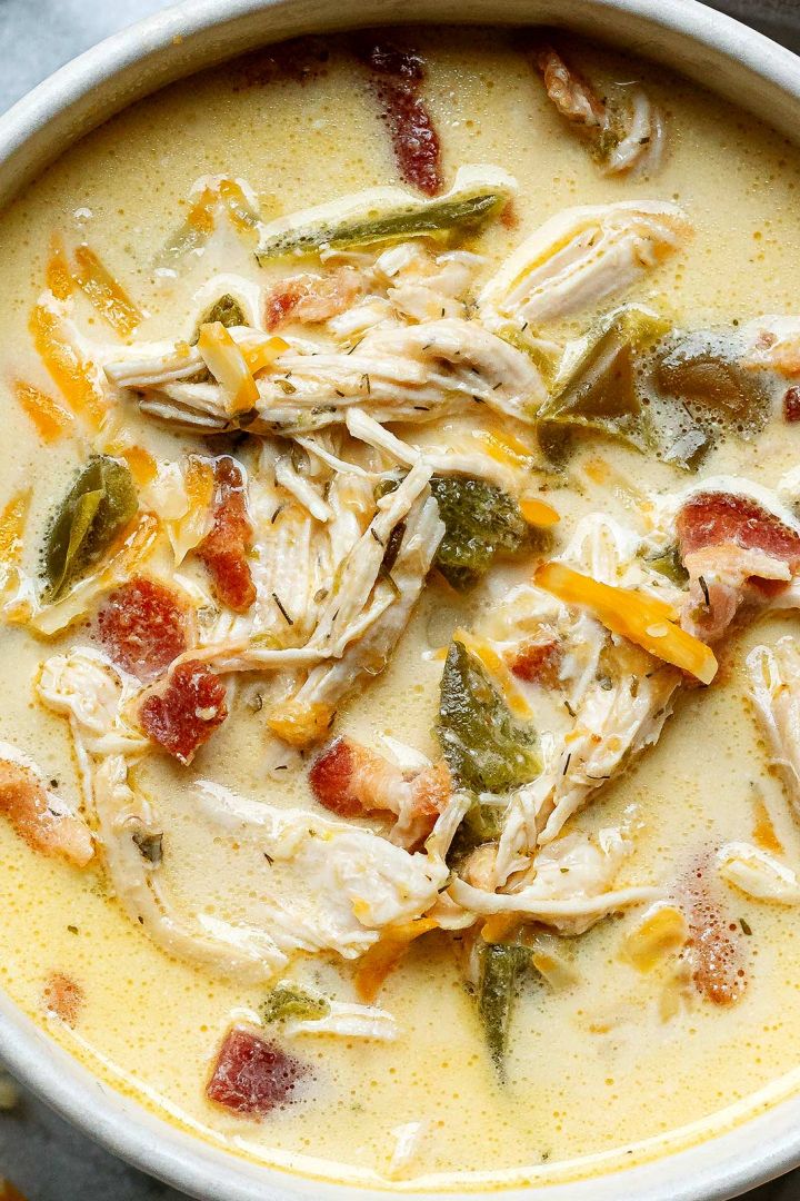 Slow Cooker Jalapeño Popper Chicken Soup
