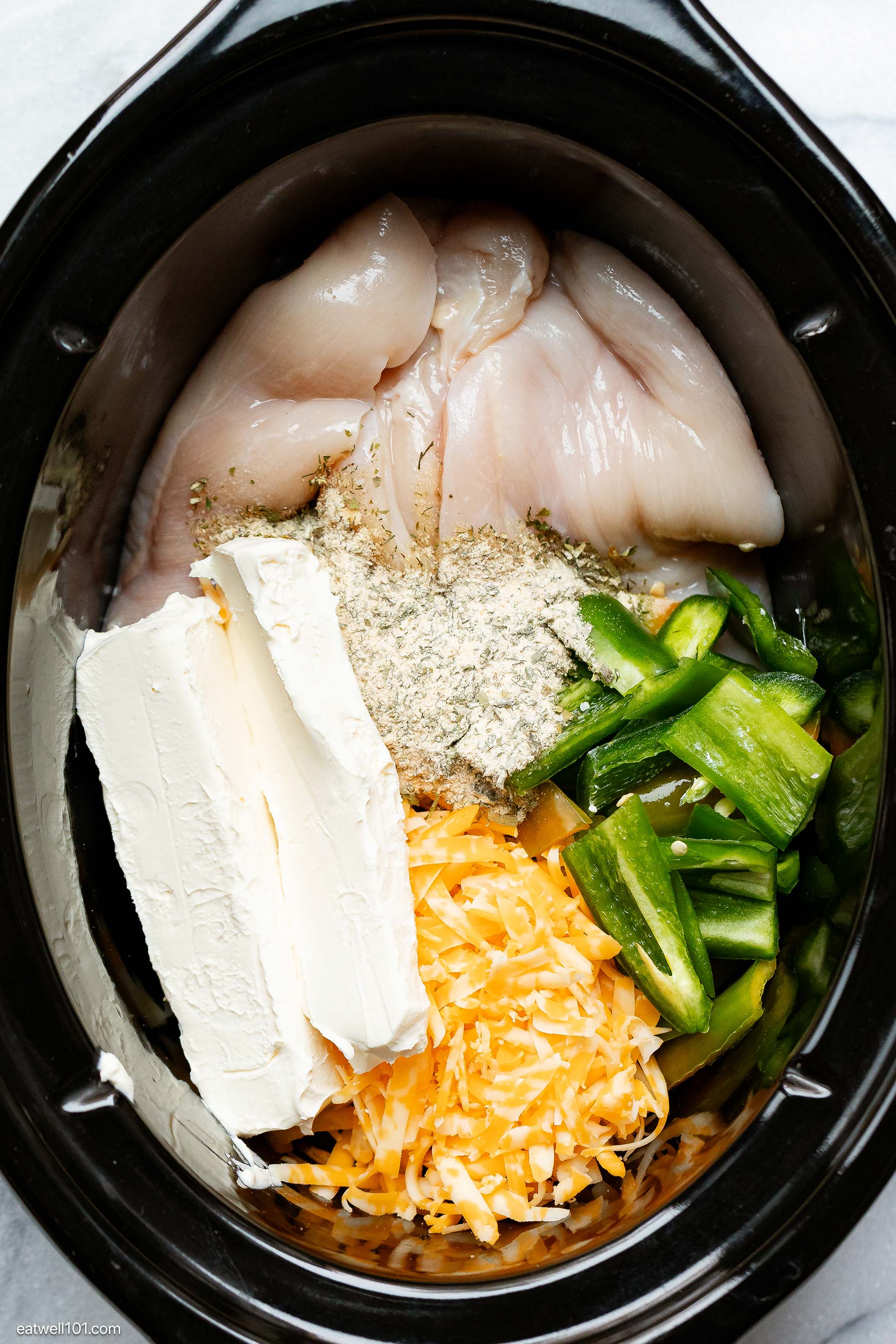 slow cooker jalapeno popper chicken soup ingredients