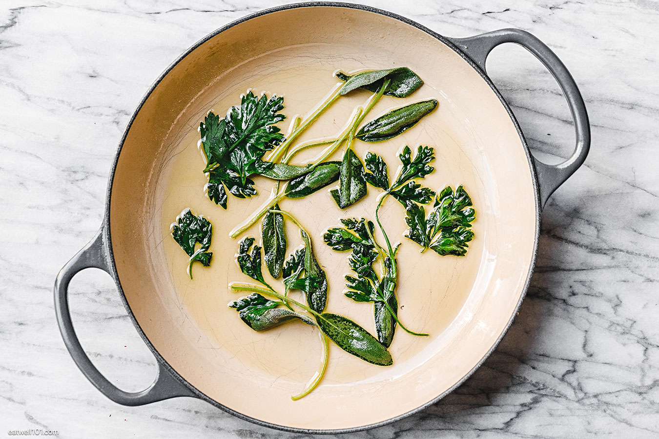 fried sage and parsley