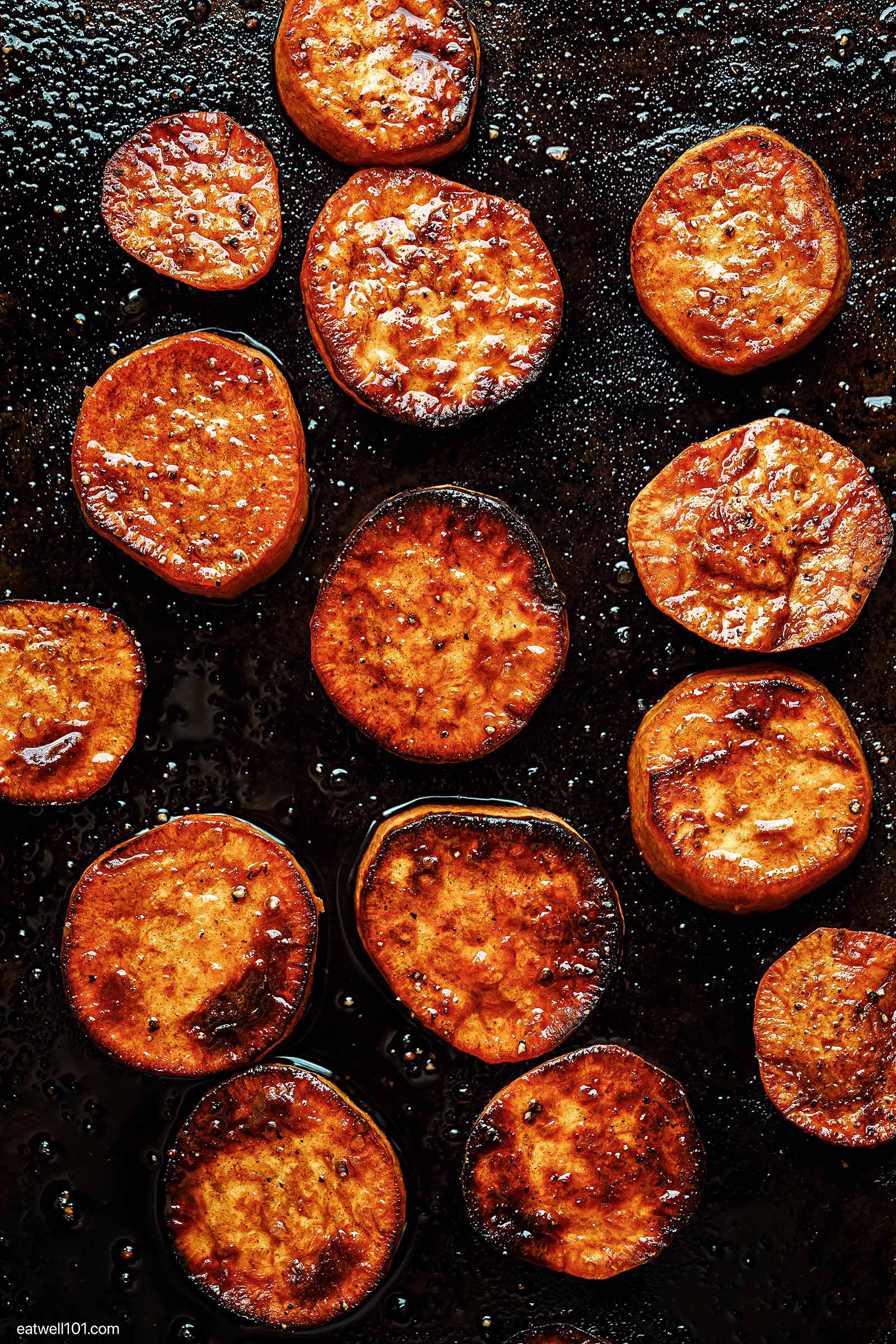 baked sweet potato rounds