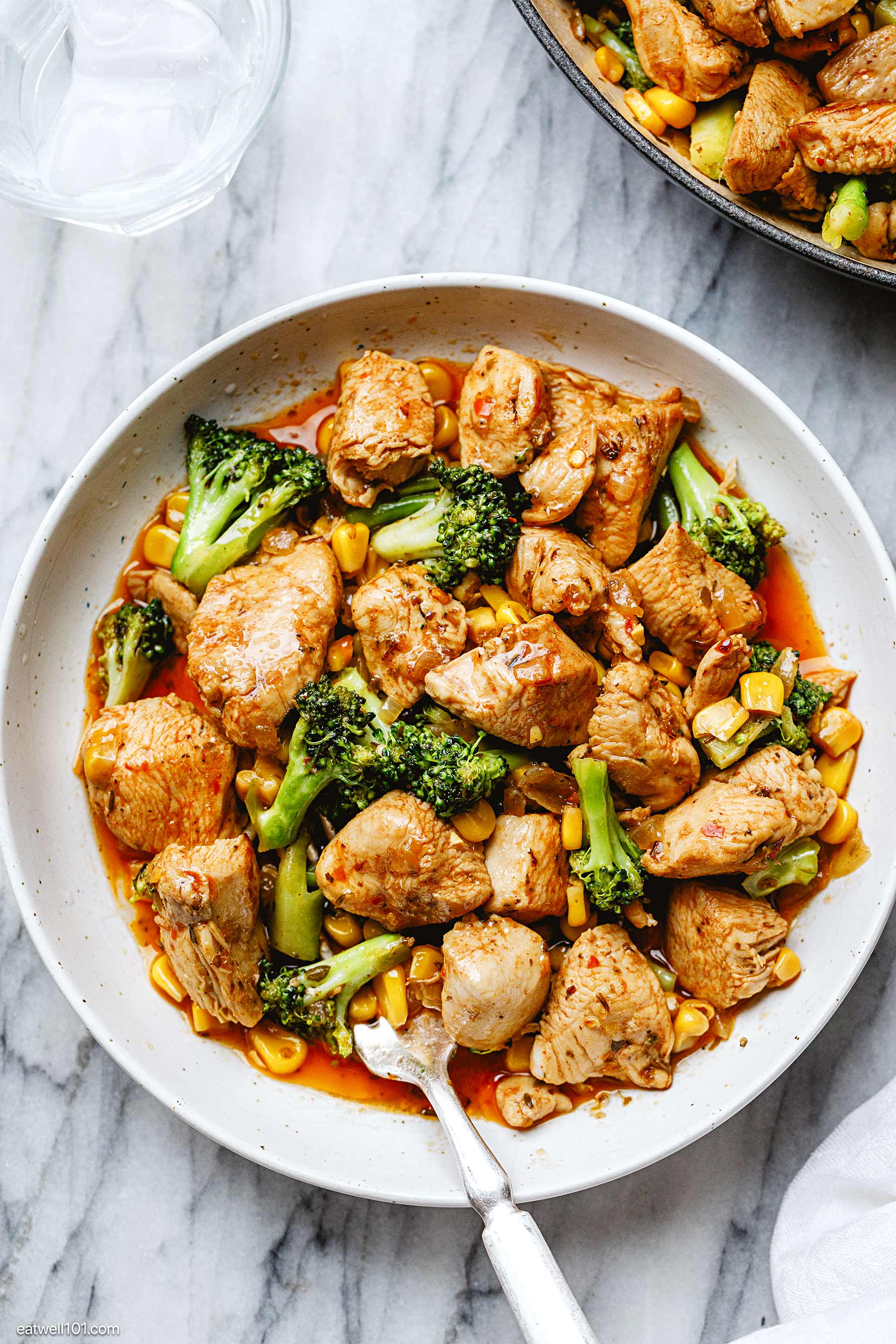Chicken Stir-fry with Broccoli and Sweetcorn 1