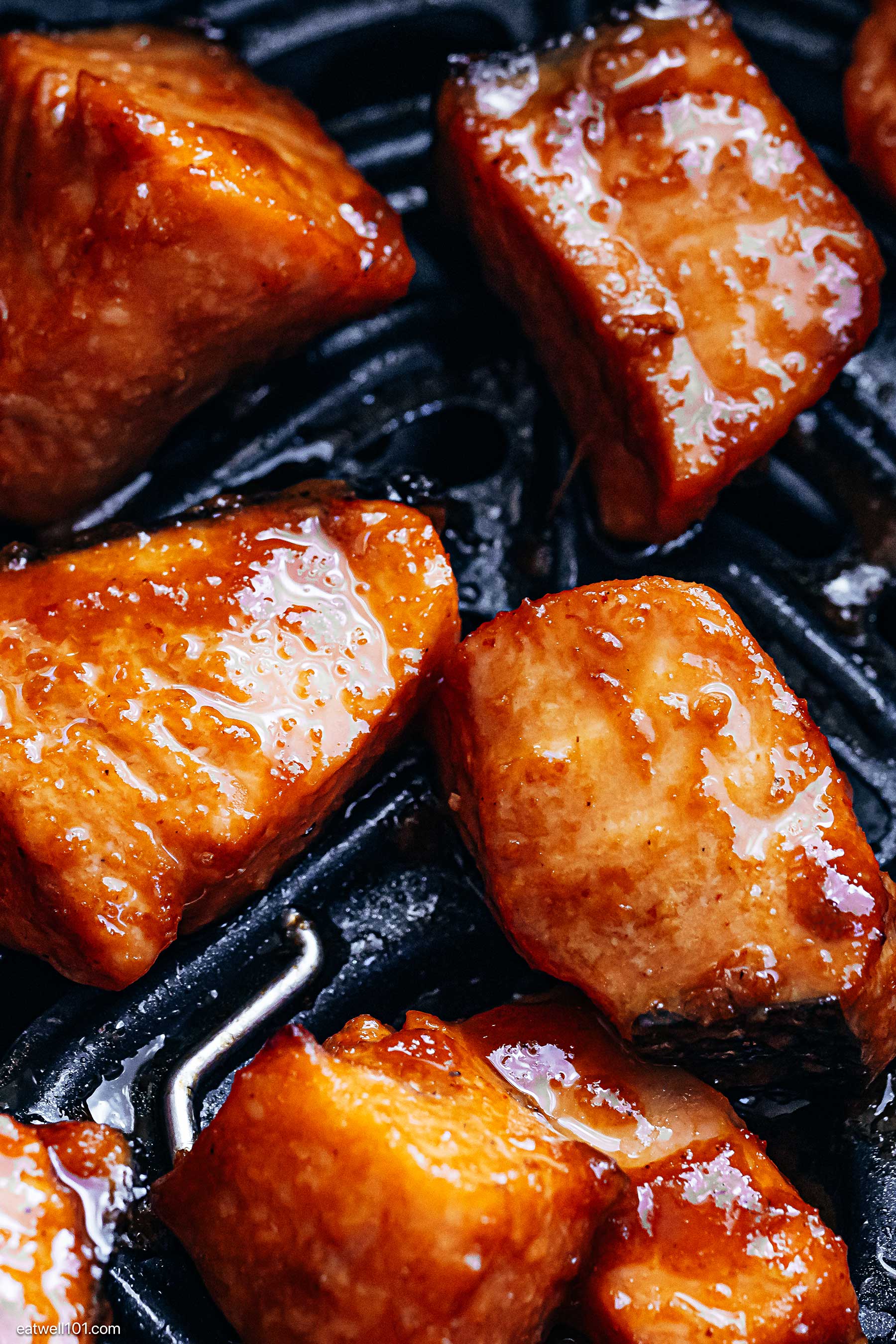 salmon cooked in the air fryer