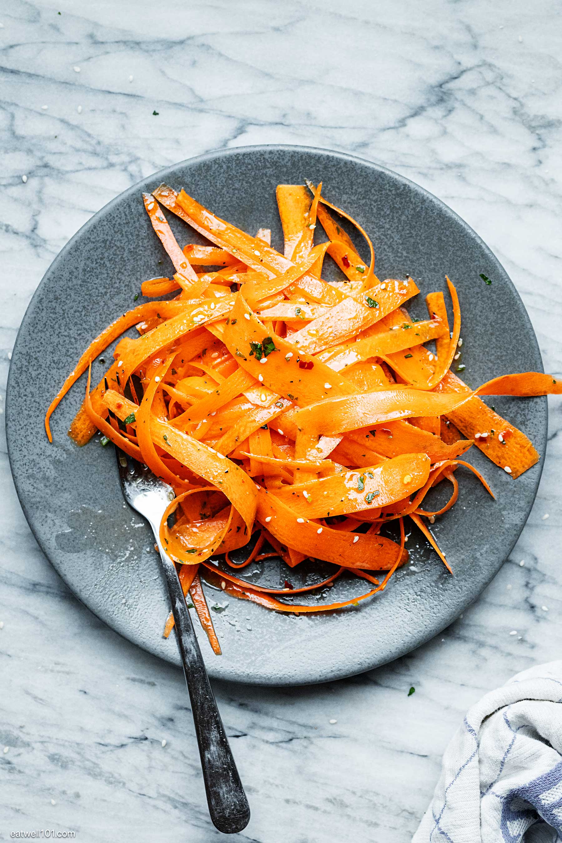 easy raw carrot salad recipe