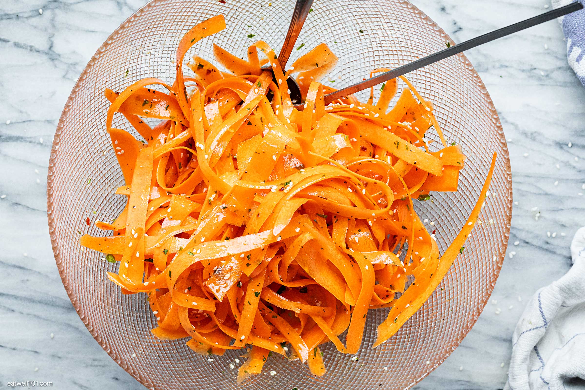 how to prep carrot salad