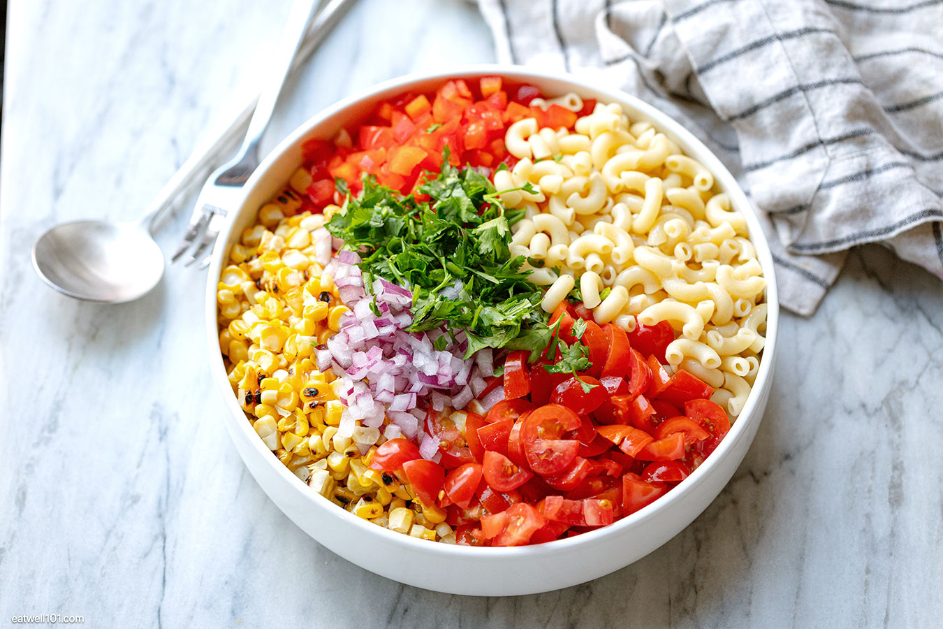 Pasta Salad ingredients