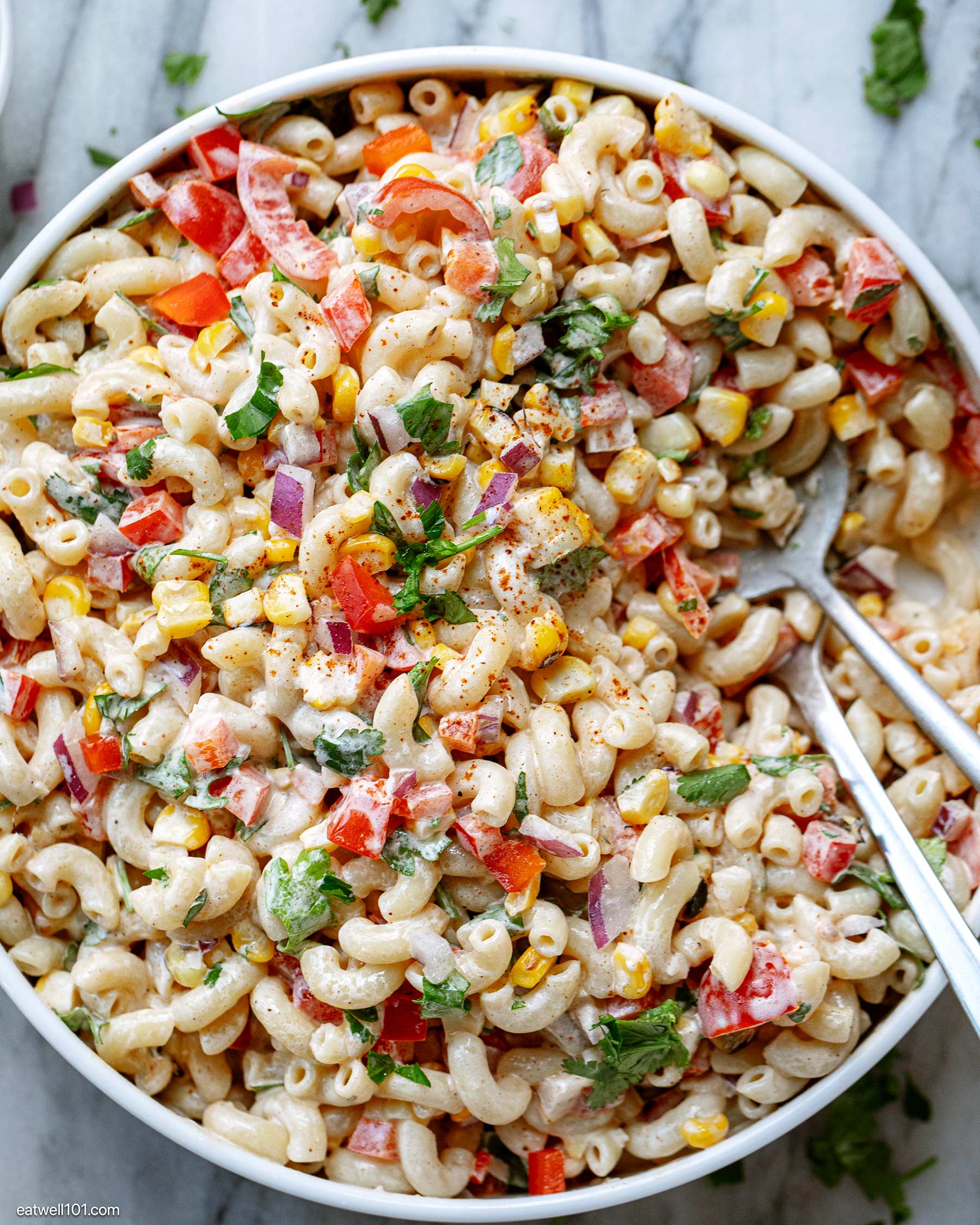 healthy Street Corn Pasta Salad