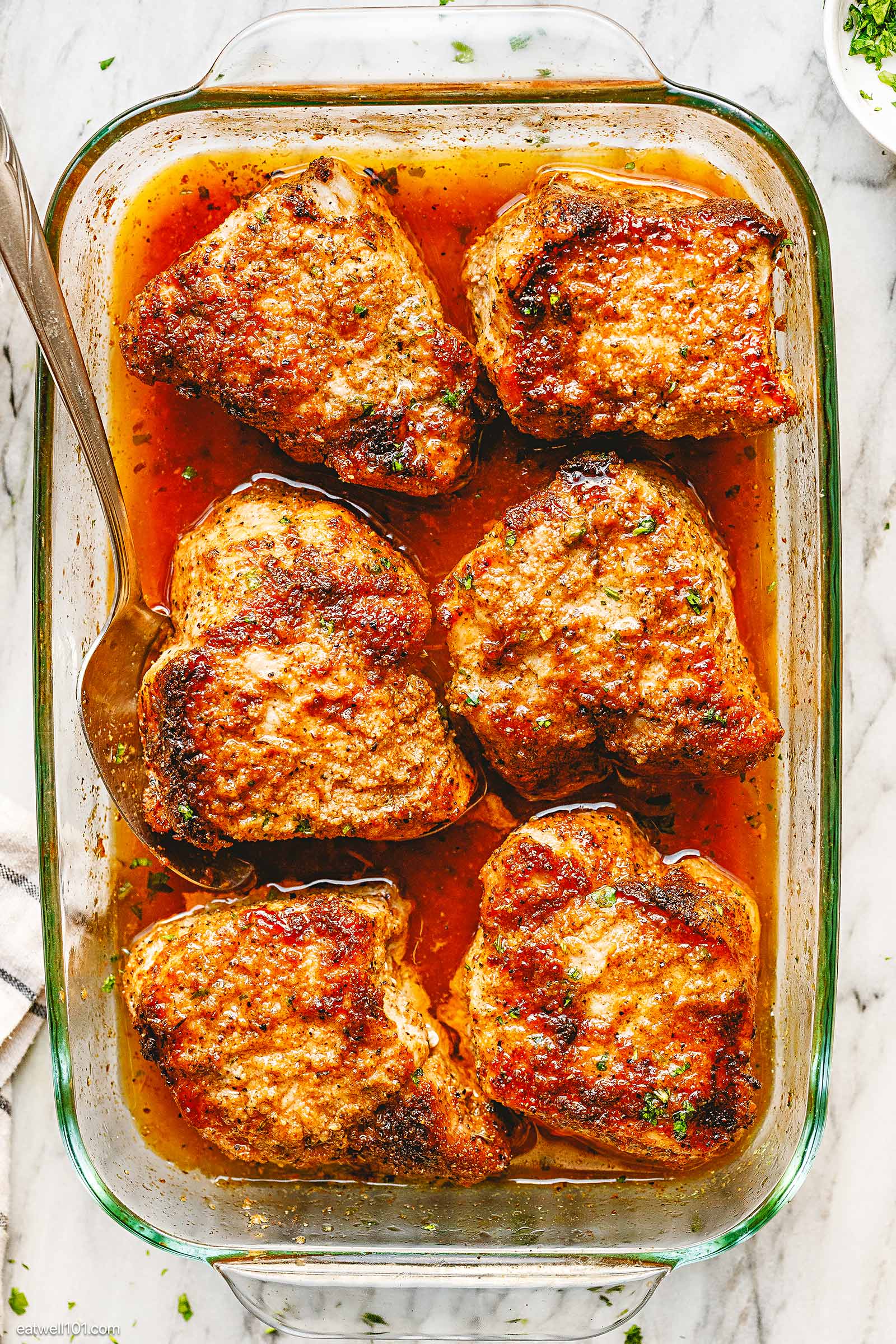 juicy and tender pork chops in oven