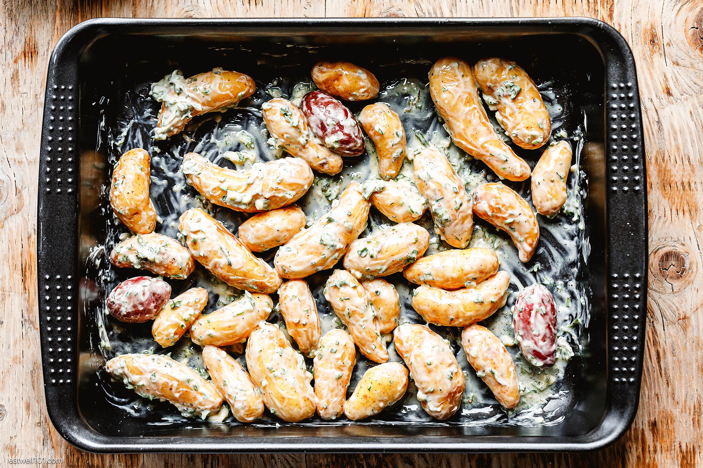 baked fingerling potatoes