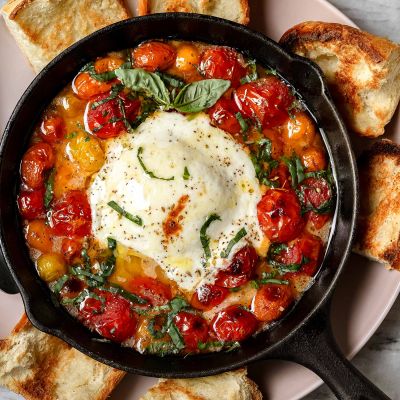 Roasted Tomatoes and Burrata