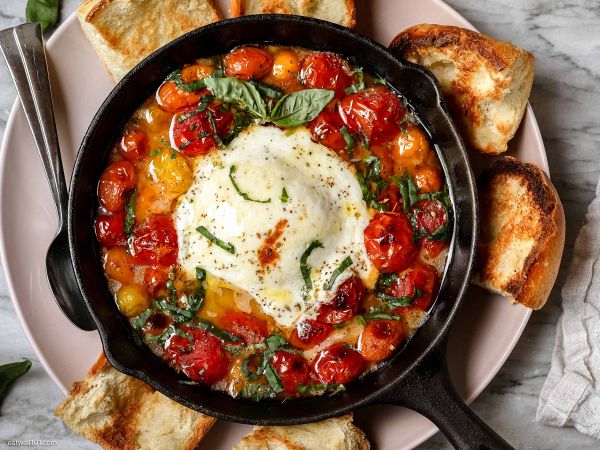 Roasted Tomatoes and Burrata recipe