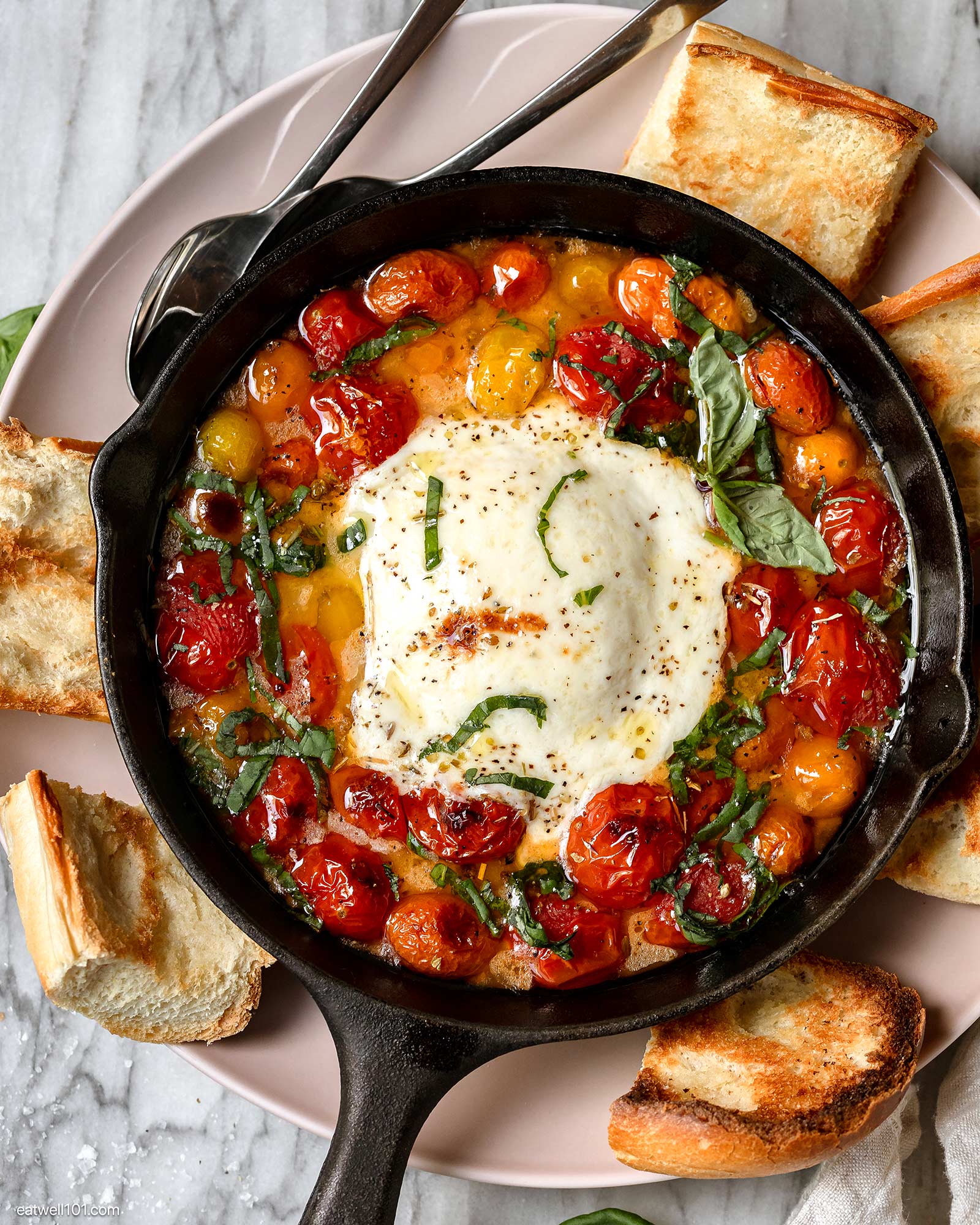 Roasted Tomatoes and Burrata