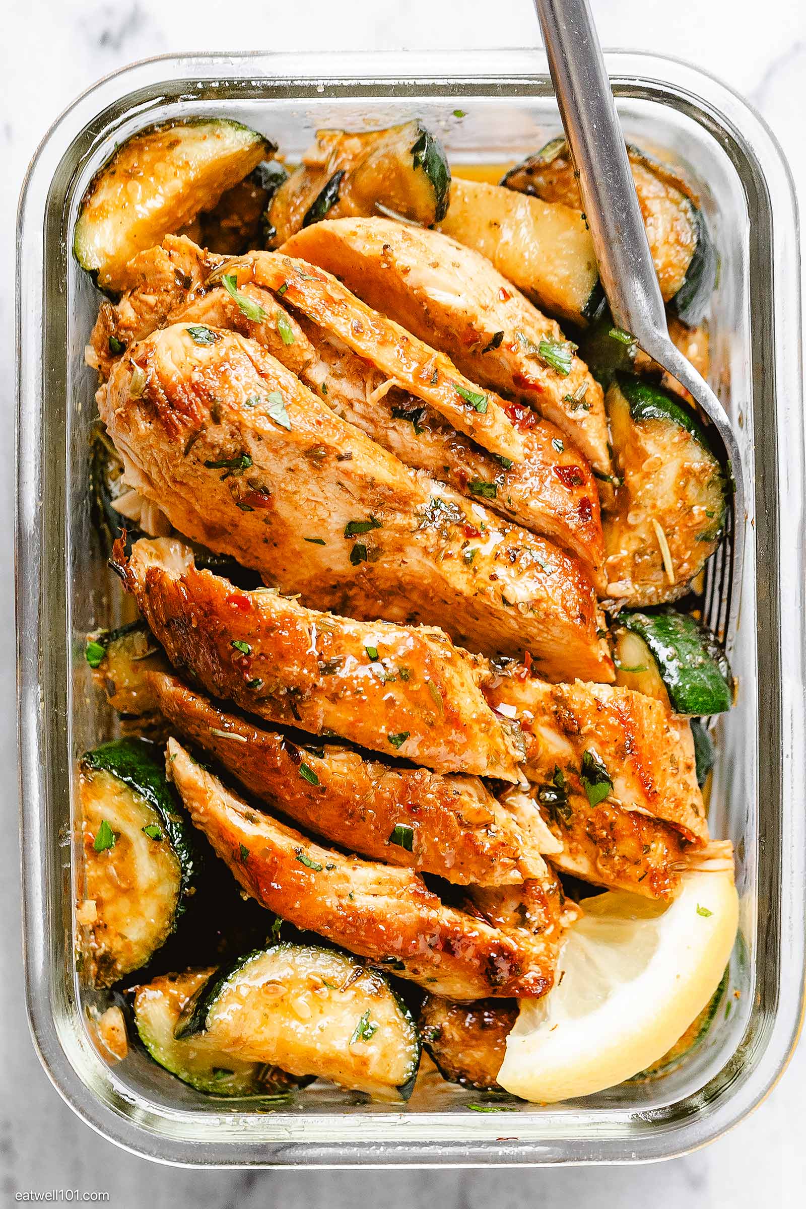 chicken and zucchini meal prep