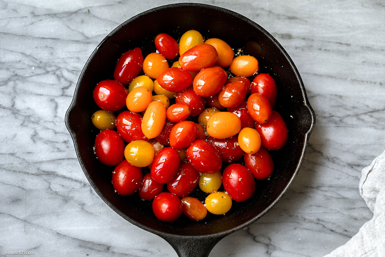 tomatoes in a skillet